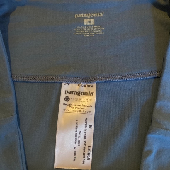 Patagonia Blue A-Line Circle Skirt Elastic Waistband Activewear Athleisure - Picture 4 of 12